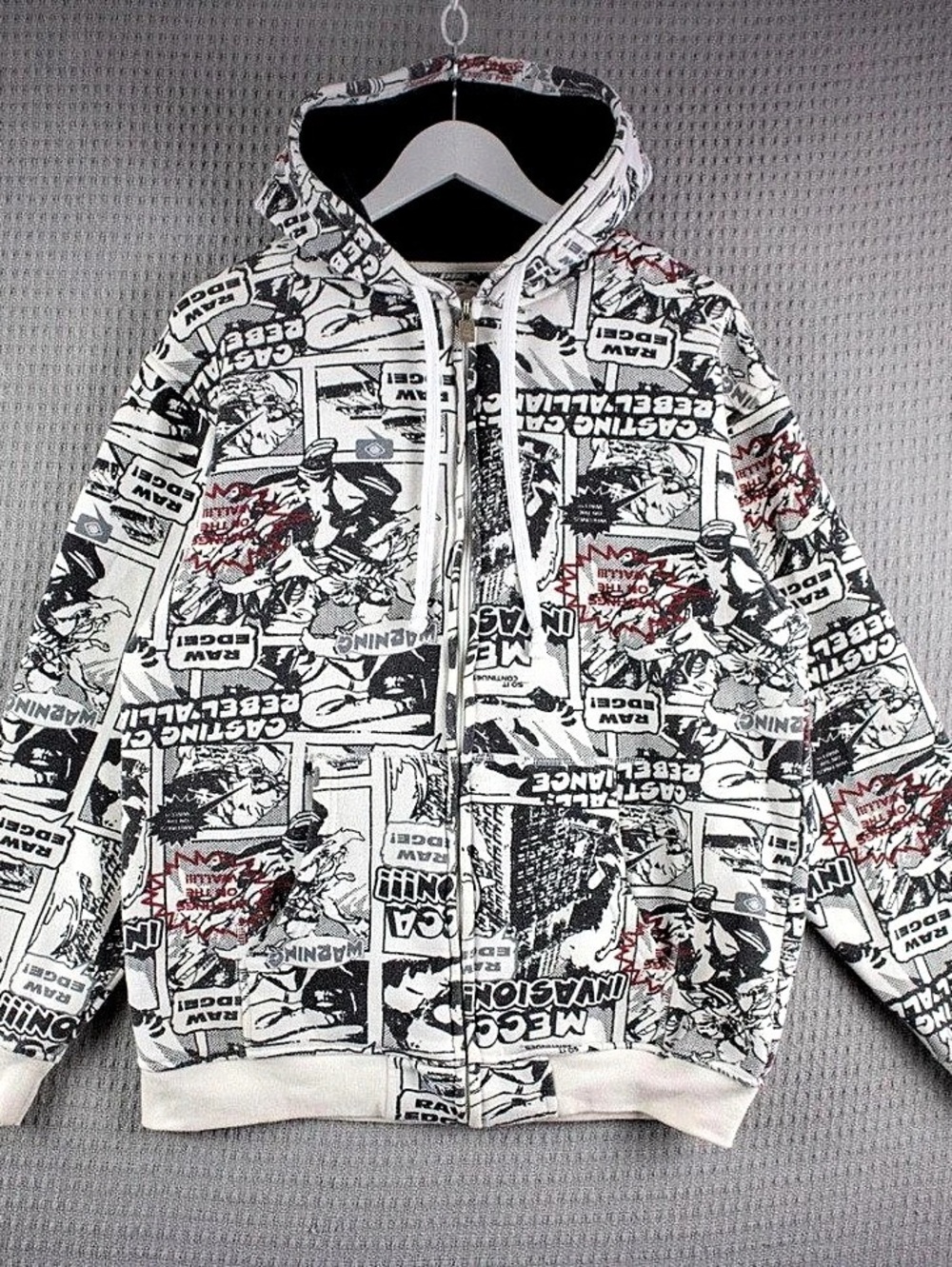 Mecca | comic print AOP Zip Hoodie | Size M
Like New